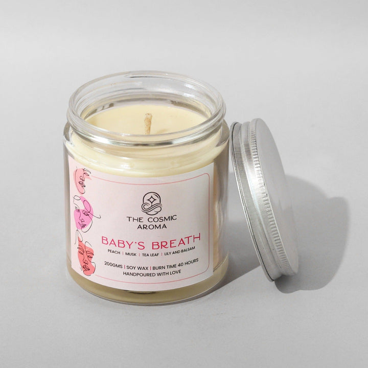 Baby's Breath Good Mood Candle The Cosmic Aroma