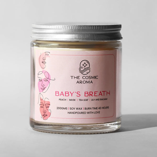 Baby's Breath Good Mood Candle The Cosmic Aroma