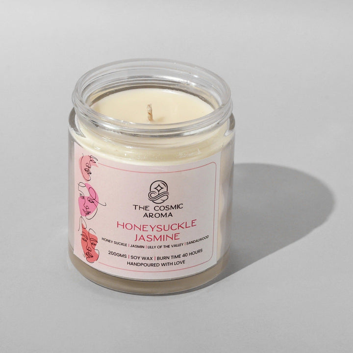 Honeysuckle Jasmine Candle The Cosmic Aroma