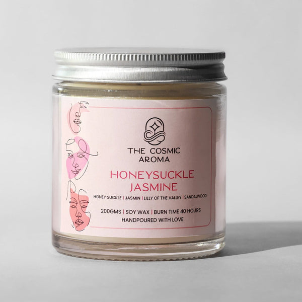 Honeysuckle Jasmine Candle The Cosmic Aroma