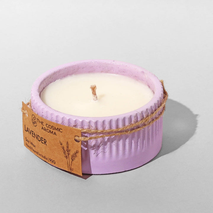 Mini Lavender Candle The Cosmic Aroma