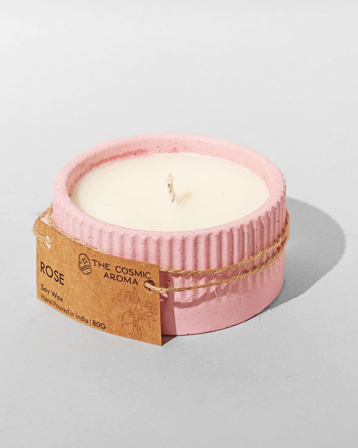 Mini Rose Candle The Cosmic Aroma